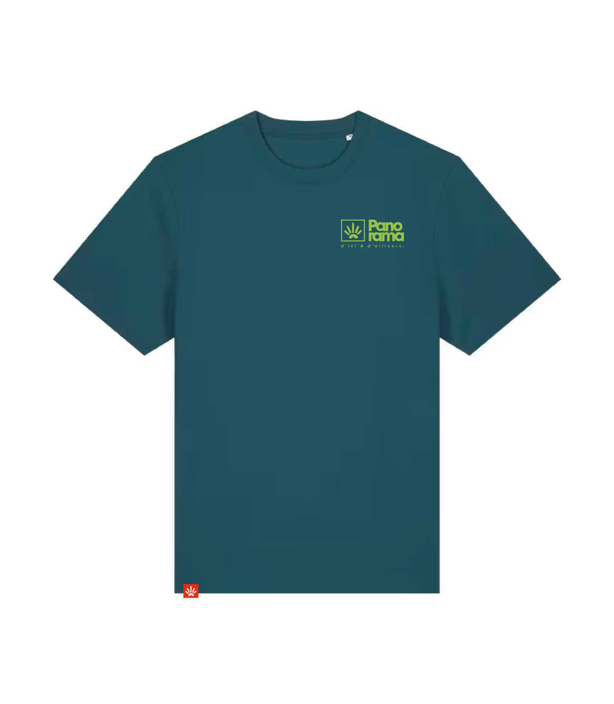 T-shirt Panorama détail coupe coton bio résistant
