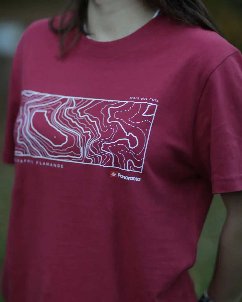 Tee-shirt Topographie Flamande hommage Mont des Cats 164m