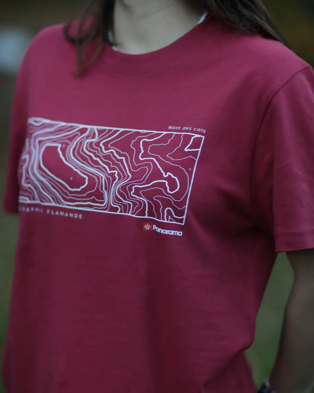 Tee-shirt Topographie Flamande hommage Mont des Cats 164m