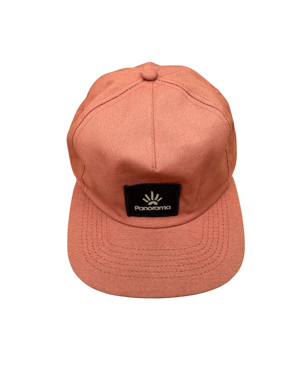Casquette coton bio terracotta unisexe ajustable structure semi-rigide - Panorama