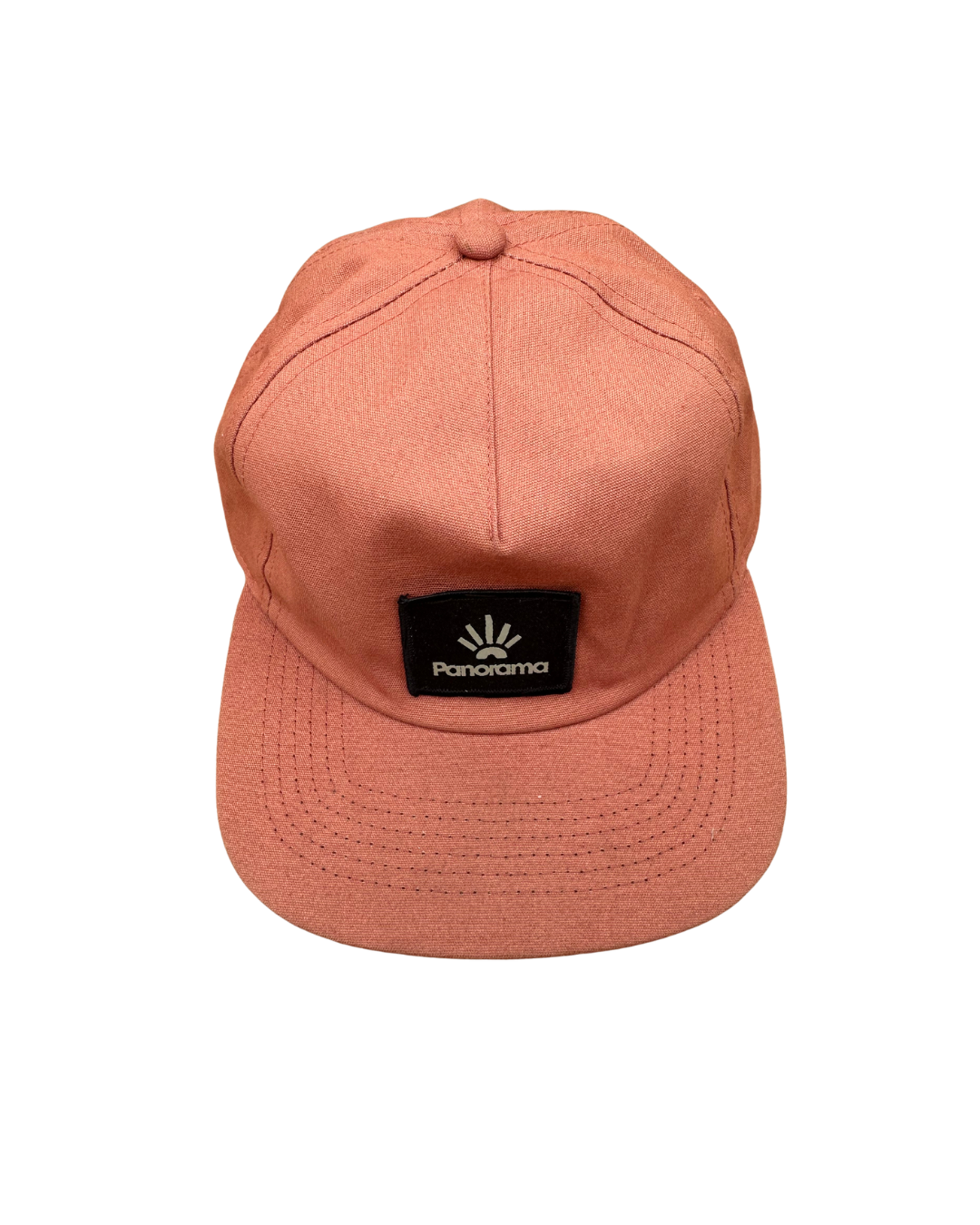 Casquette coton bio terracotta unisexe ajustable structure semi-rigide - Panorama