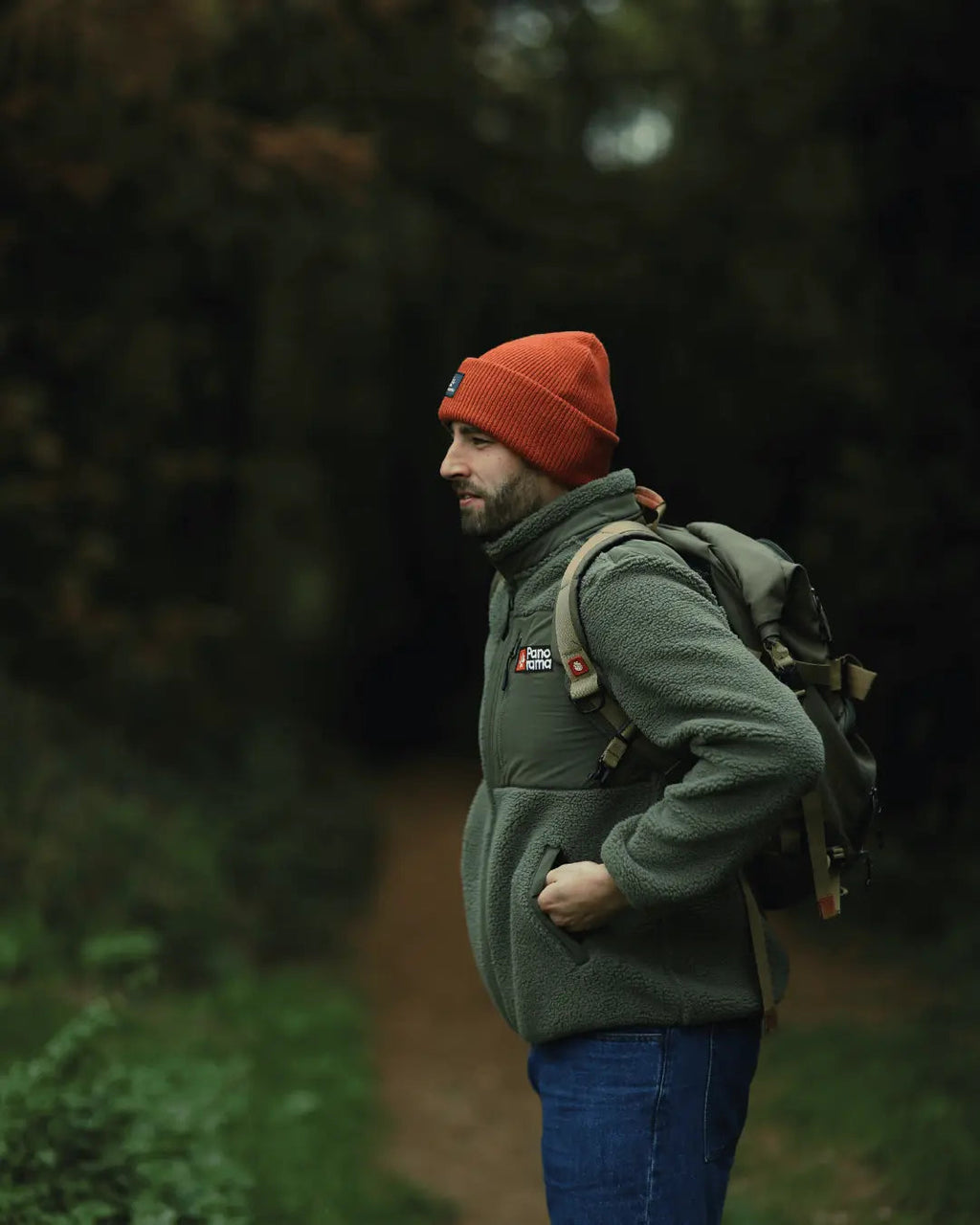 Veste Sherpa Panorama portée vue avec accessoires hiver