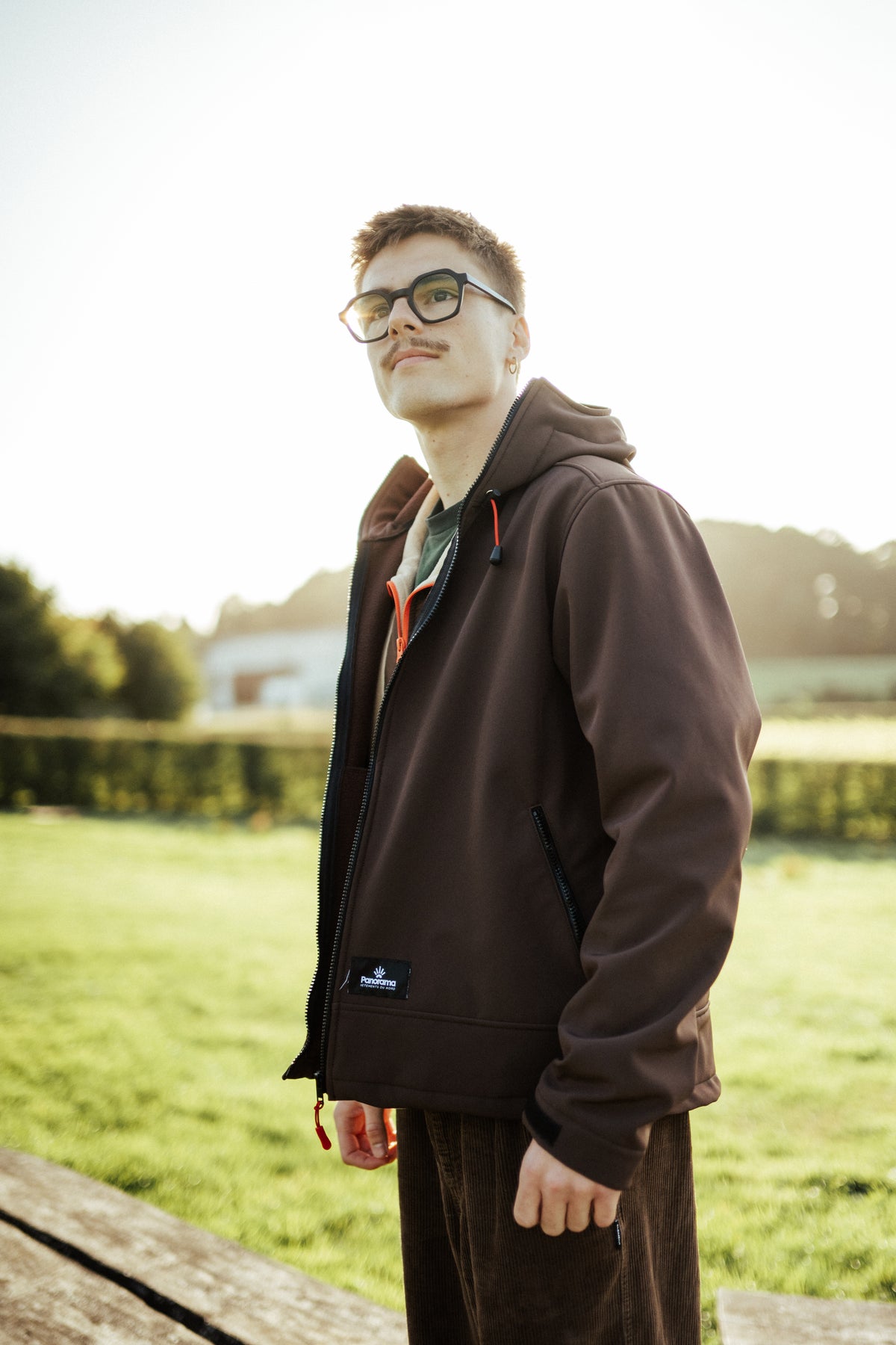 Veste softshell Norditude PANORAMA | Baptiste mesure 1m75 et porte une taille L