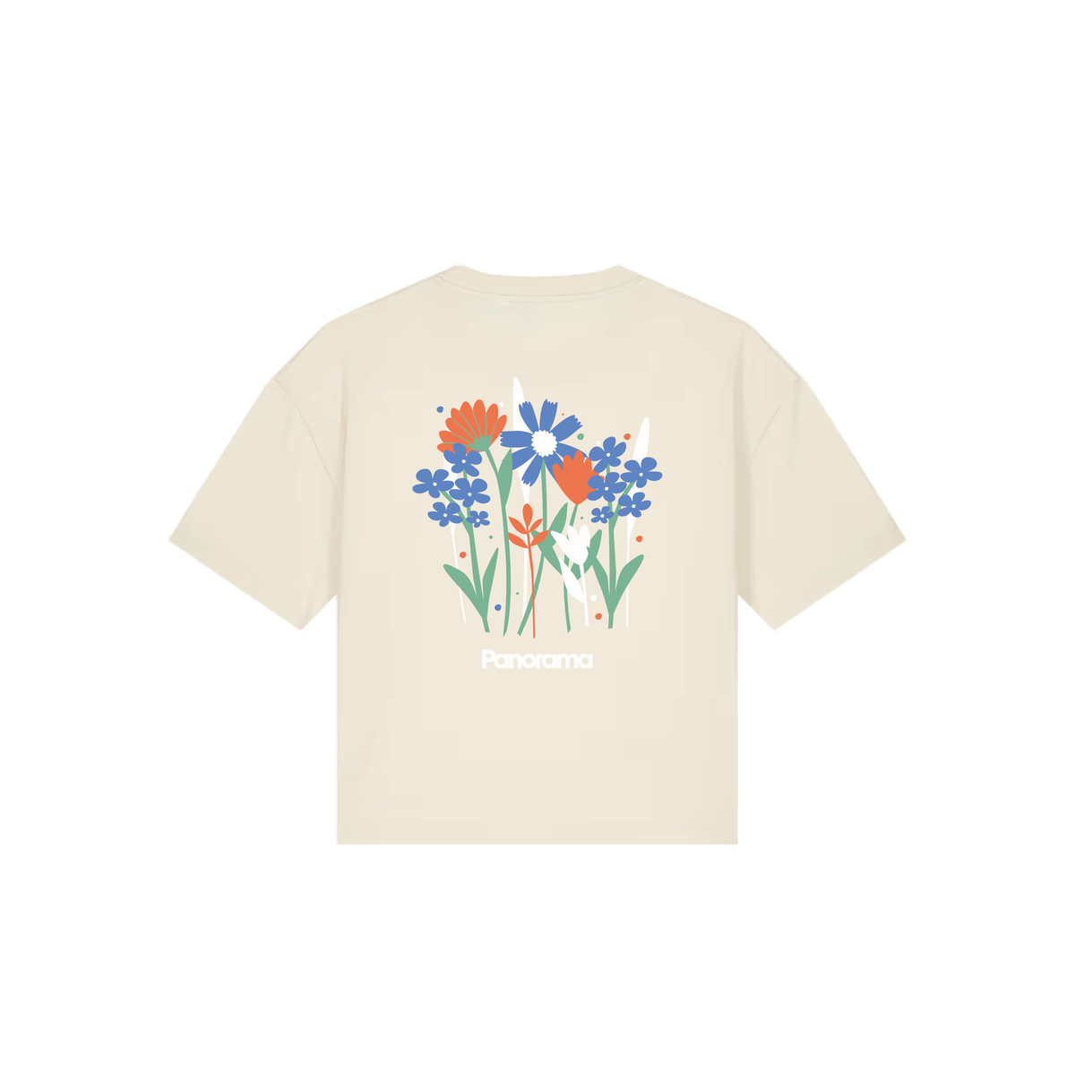 Tee-shirt Myosotis naturel écru coupe boxy printemps 2026 - Panorama